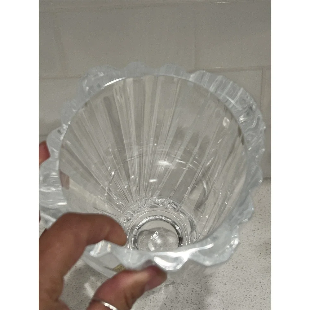 Cristal d'Arques Nocturne Vase 6 Pounds Of Solid Crystal 4